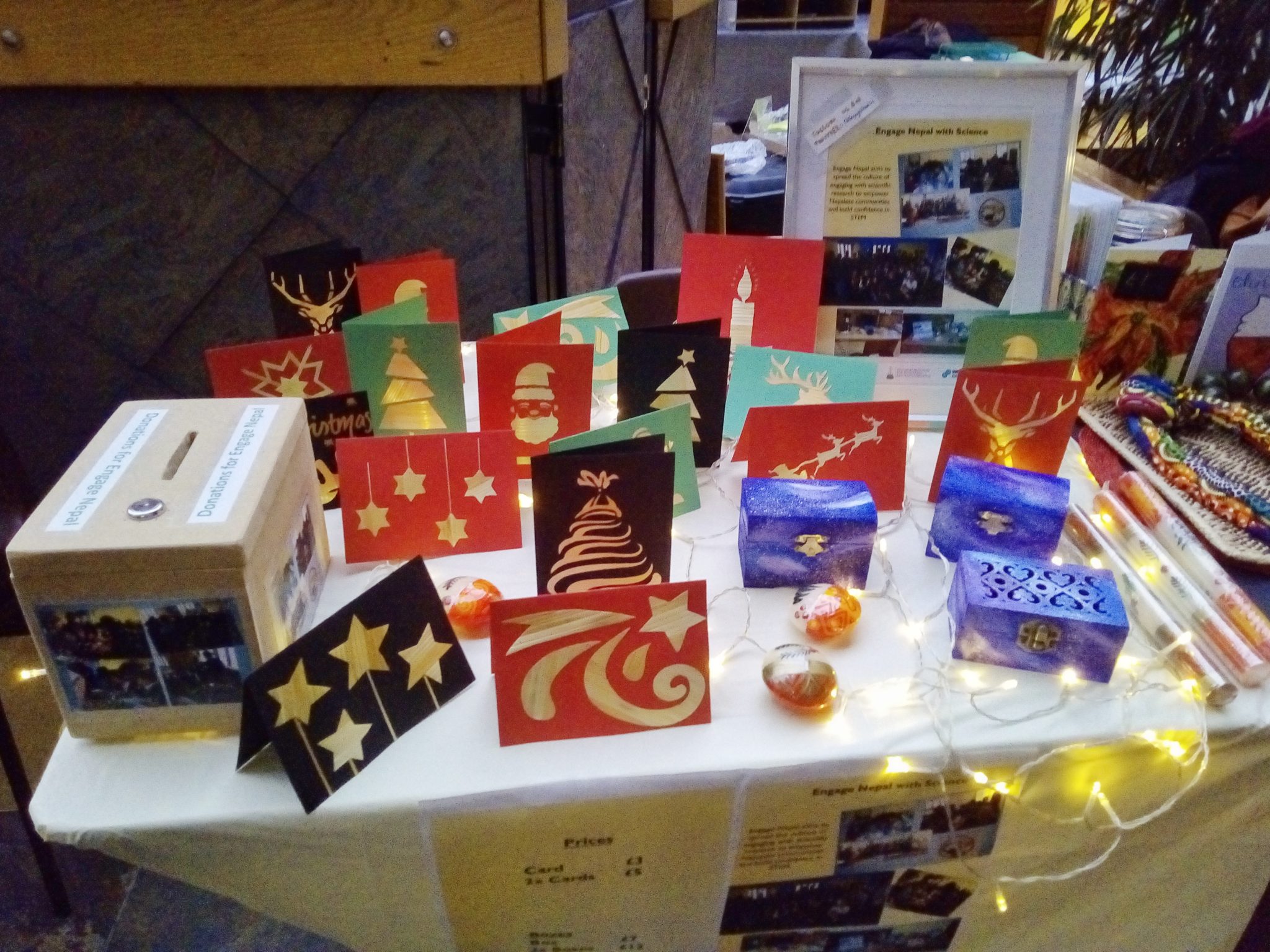 Fundraising event at the Christmas Craft Fair of the University of